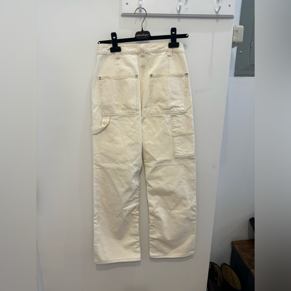 NWT Mango Cream Pocket Cargo Jeans - Picture 10 of 10